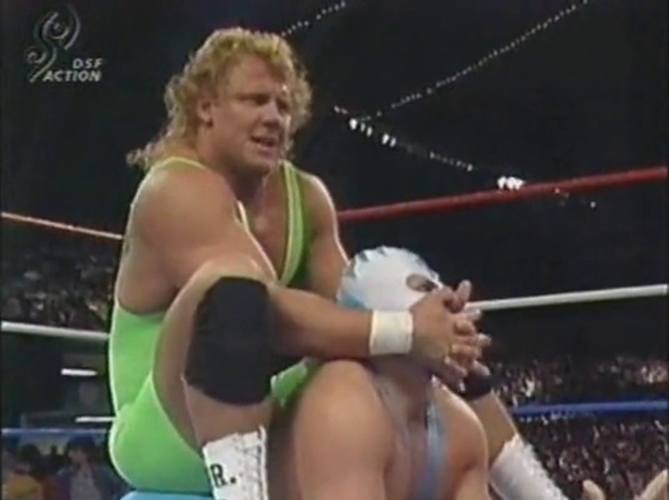 Mr.Perfect vs Blue Blazer - WrestleMania 5 (German)