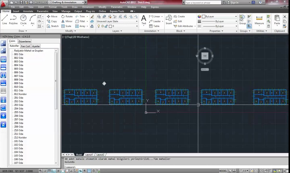 NZN Isı Kaybı Programı ile örnek kalorifer tesisatı hesabı ve çizimi - Bölüm 2