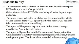 ICT investment trends in Australia - Enterprise ICT spending patterns through to the end of 2015
