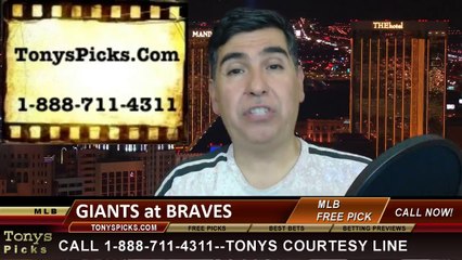 Atlanta Hawks vs. San Francisco Giants Pick Prediction MLB Odds Preview Weekend Series May 2014