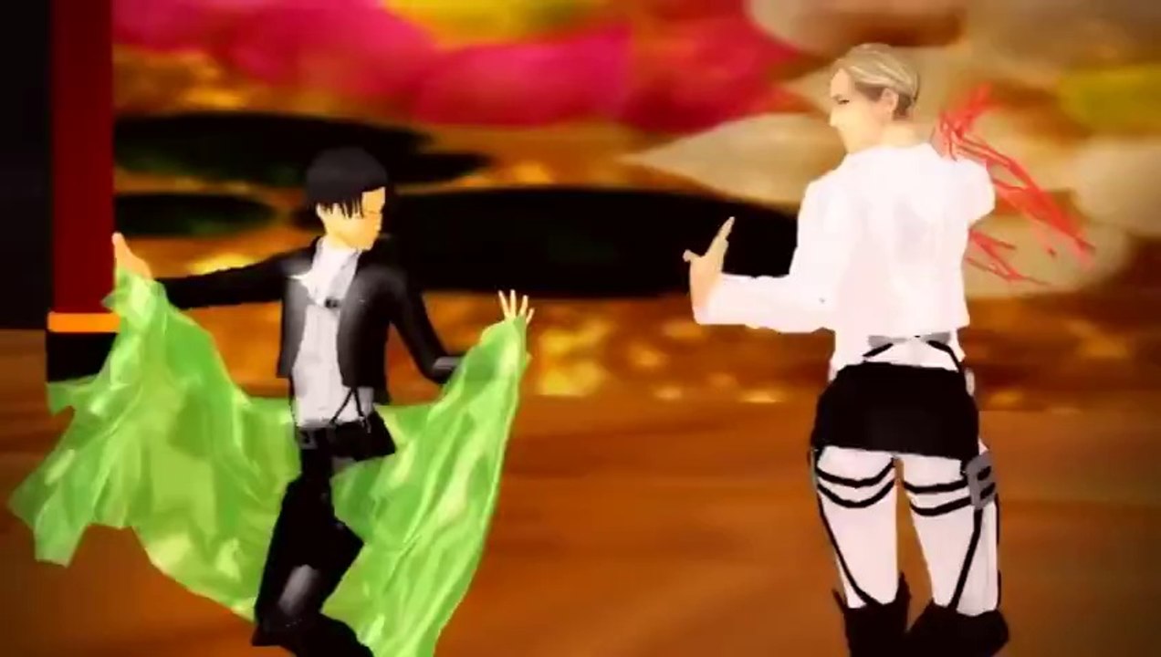 【進撃のMMD】団長と兵長で千本桜