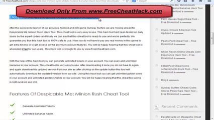 Despicable Me- Minion Rush Cheat Tool ( No Survey Download ) With Proof