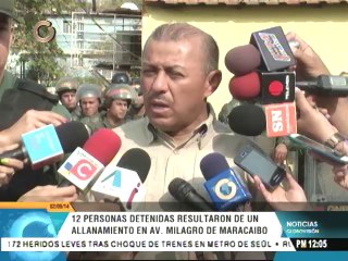 Detienen a 13 personas tras allanamientos a residencias marabinas