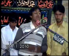 Zakir Raza Abbas Bukhari  majlis jalsa 23 nov notak