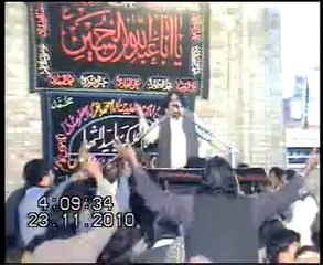 Zakir Zargham Abbas  majlis jalsa 23 nov notak