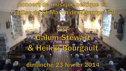 le duo celtique Calum Stewart et Heikki Bourgault live @ Saint-Martin-des-Champs (50) - 23 février 2014