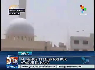 Siria: mueren 18 personas por doble atentado en Hamá