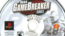 CGR Undertow - NCAA GAMEBREAKER 2003 review for PlayStation 2
