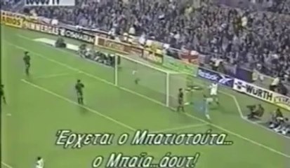 Gol Attıktan Sonraki İlk Susturma İşareti - Gabriel Batistuta
