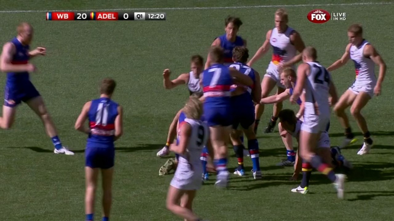 AFL 2014 Round 6 - Western Bulldogs v Adelaide x264-VB (1st Quarter)