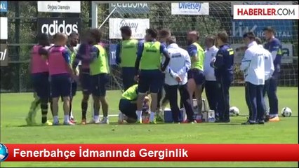 Fenerbahçe İdmanında Gerginlik