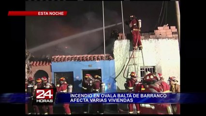 Barranco: incendio de proporciones afectó al menos 20 viviendas