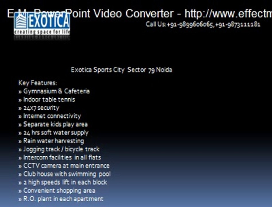 Pre Launch exotica sports city, exotica sports city noida