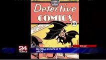 Batman cumple 75 años desde su primera aparición en la revista Detective Comics