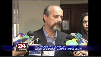 Nacionalistas denunciaron constitucionalmente a tres magistrados del TC