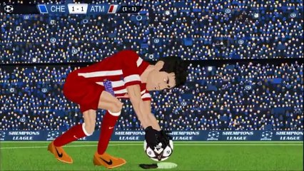 Chelsea - Atletico Madrid maçı çizgi film oldu