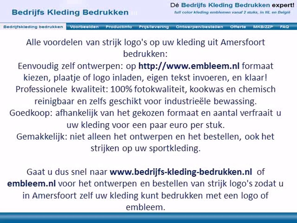 Kleding bedrukken Amersfoort