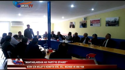 MUHTARLARDAN AK PARTİYE ZİYARET