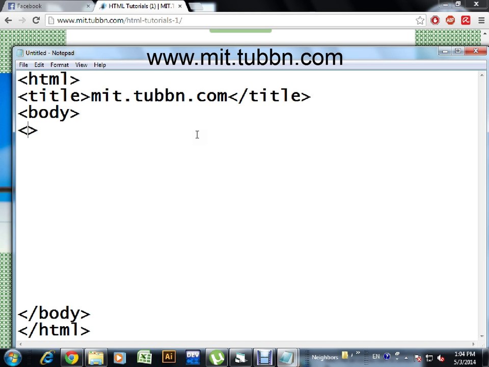 HTML tutorial 1