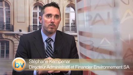 Interview Stéphane Kempenar Directeur Administratif et Financier Environnement SA
