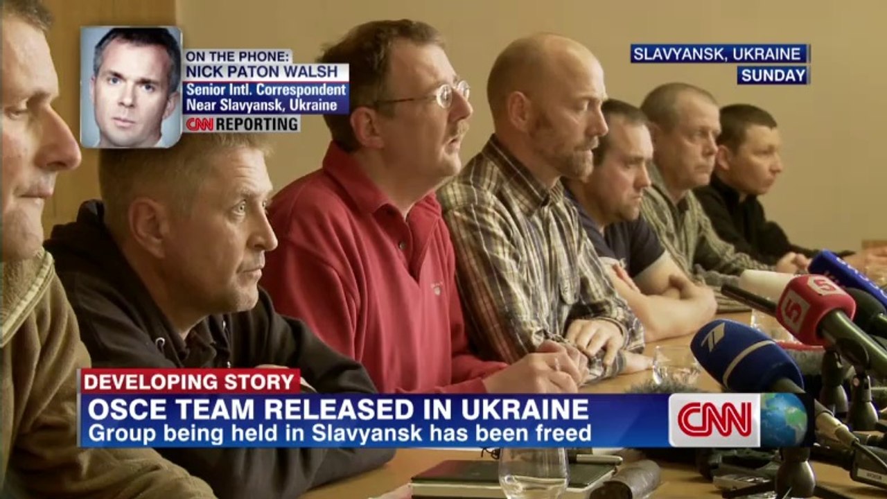 Abducted OSCE observers freed in east Ukraine
