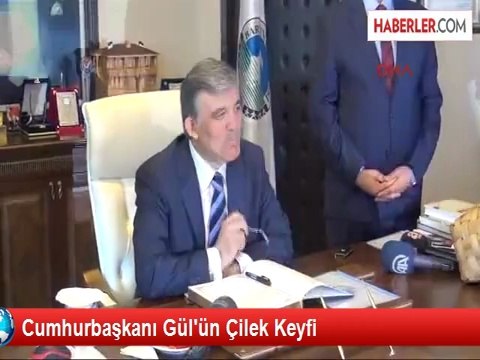 Bartın'da Cumhurbaşkanı Gül'e Sevgi Seli