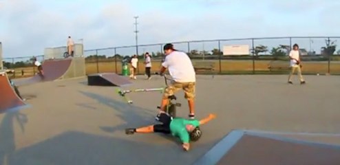 Funny compilation of BMX vs Scooters - Fail