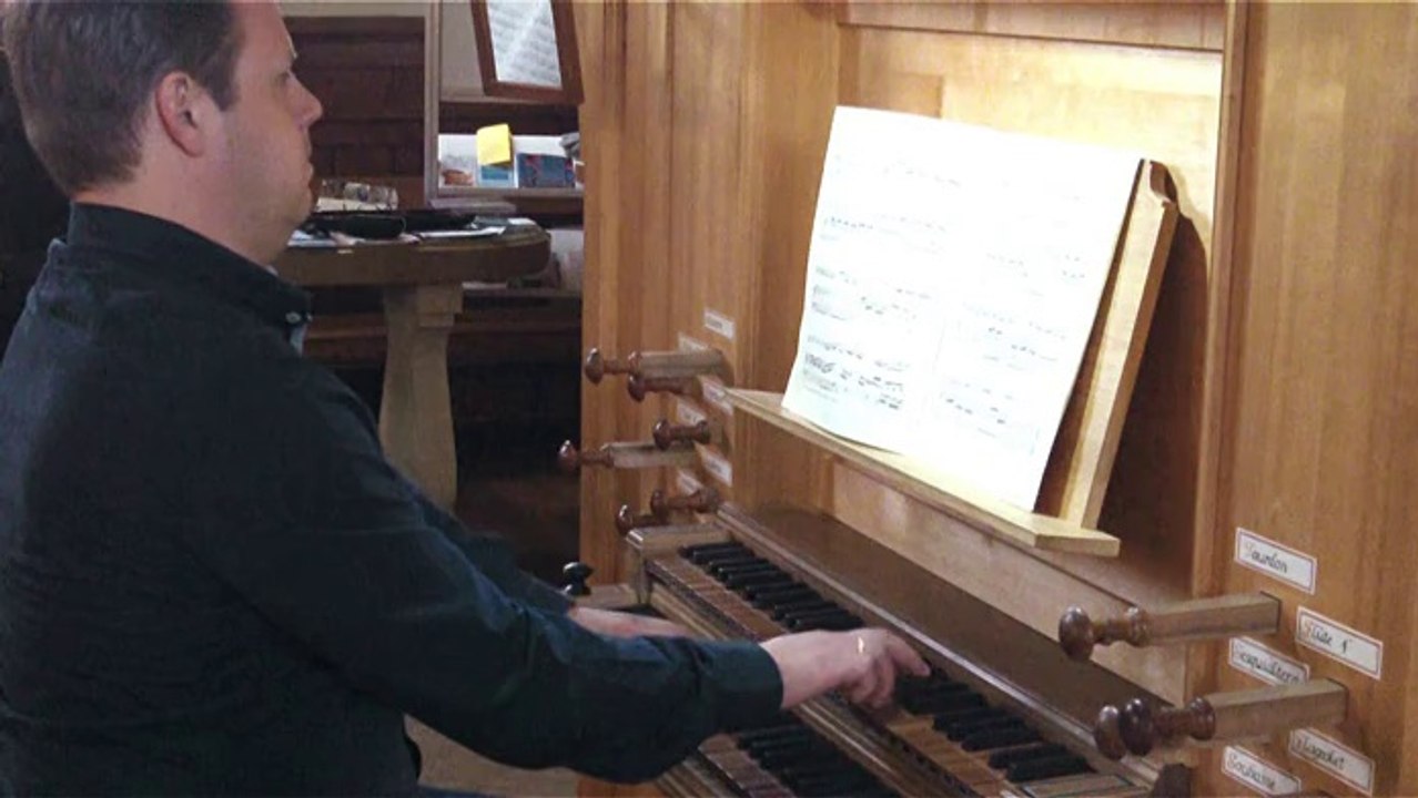 Sonate en trio BWV 525, Guy Raffalli et Olivier Borer (flûte et orgue)