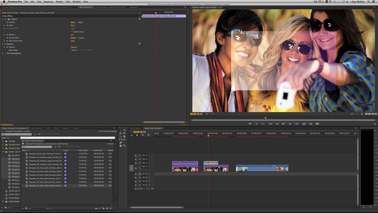 Use Optical Light Overlays to Stylize Your Edit in Adobe Premiere Pro
