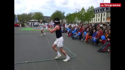 Lannion. Air tennis et mini tennis sur le quai d'Aiguillon