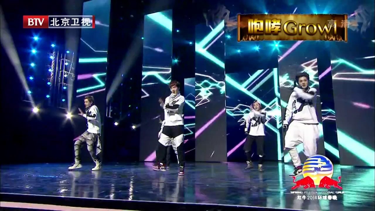 [1080P] 140126 EXO-M - Wolf+Growl - BTV Spring Festival 2014
