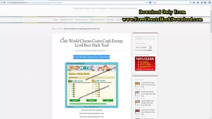 Cafe World Cheats Unlimited Cash Coins Energy (2014 Updated)