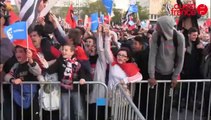 Rennes Guingamp Esplanade De Gaulle. la soupe à la grimace des supporters rennais