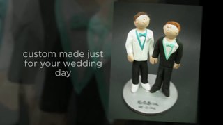 Wedding Cake Topper for two men