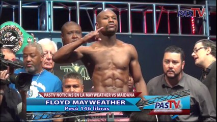 PESAJE MAYWEATHER VS MAIDANA 2014 PASTV