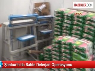 Şanlıurfa'da Sahte Deterjan Operasyonu