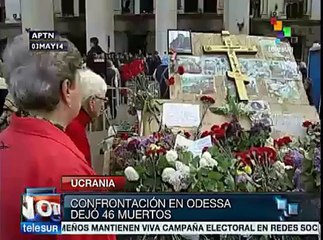 Homenaje en Casa de los Sindicatos a rusófilos de Odessa asesinados