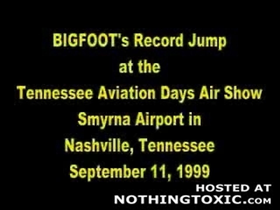 Saut Avion Avec Un Big Foot