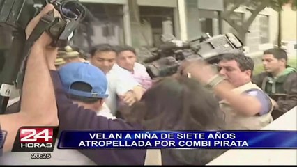 Velan restos de niña de 7 años arrollada por combi en Villa El Salvador