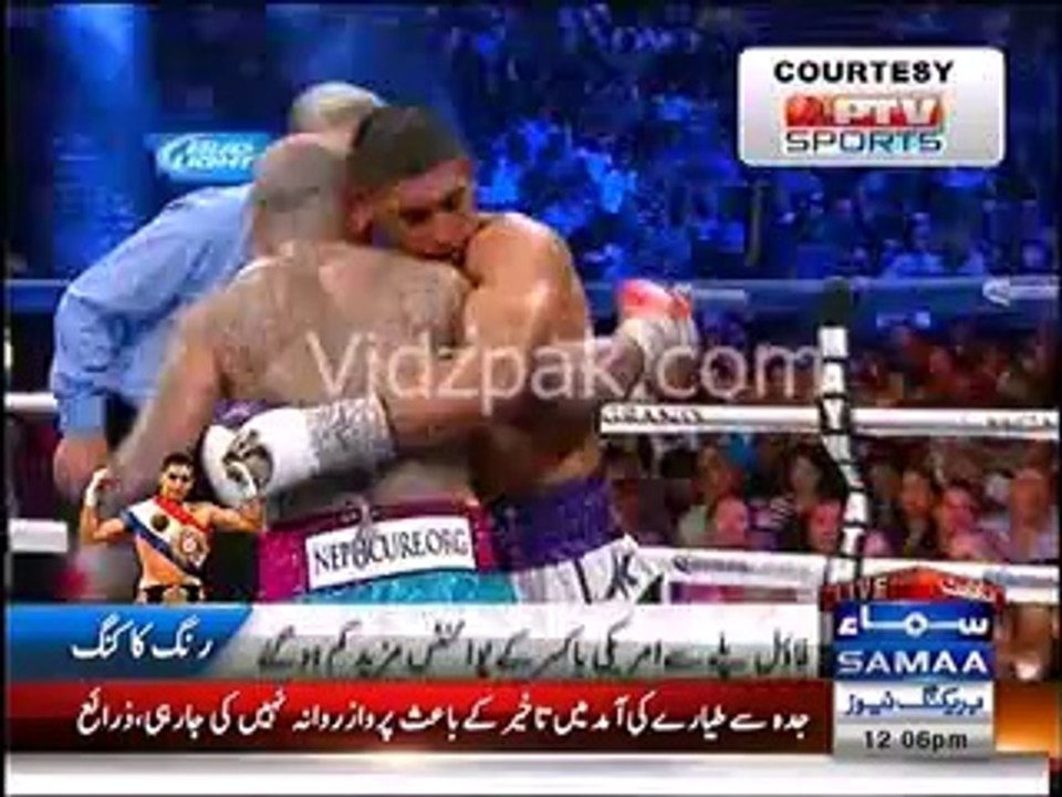 Amir khan vs Luiz Cozallo - Luiz Collazo Foul Play Caught on Camera
