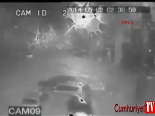 Sel felaketi Mobese kamerasına böyle yansıdı