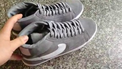 Get Low Price Nike Blazer High Top Shoes Mens Grey/White www.tradingspring.cn