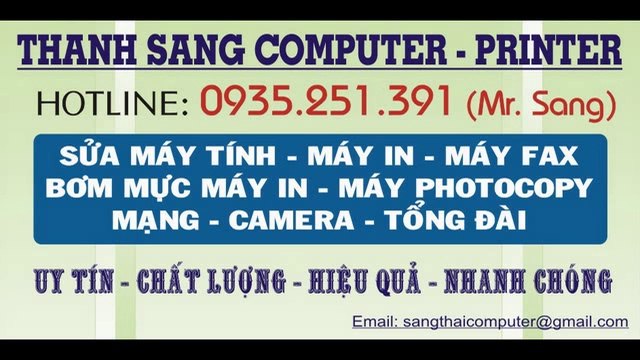 Sửa Máy Tính Tại Nhà Quận 7, Quận 4, Quận 8. Hotline: 0935 251 391 Mr. Sang