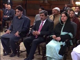 President Zardari administers oath to Senator Abbas