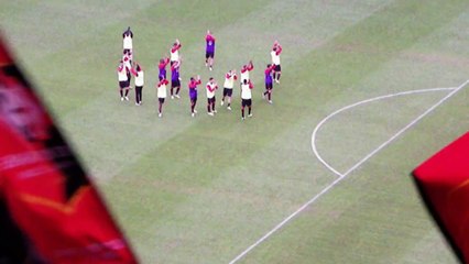 03/05/14 : SRFC-EAG : début d'échauffement