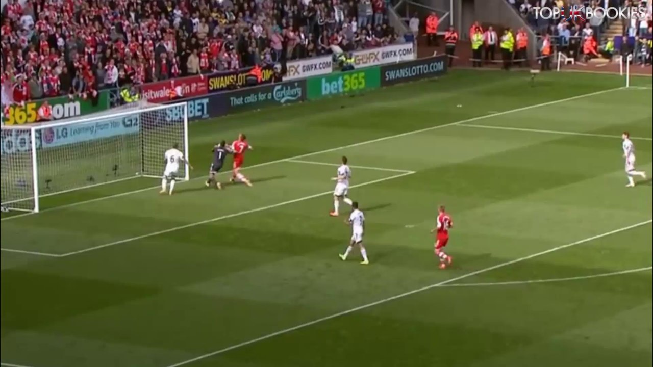 Rickie Lambert Goal vs Swansea City - 030514