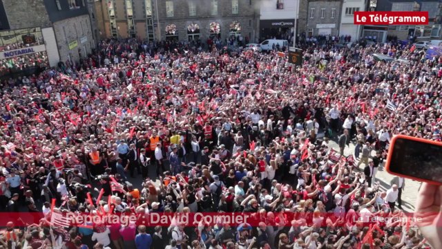 Guingamp. Gourvennec : Voir les gens très heureux, ça fait plaisir !