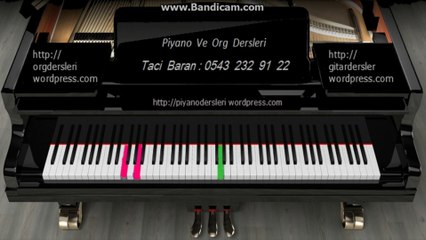 Piyano Dersi - Toreador :Taci Hoca - 0543 232 91 22