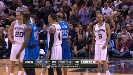 Tony Parker prend une faute technique après une séance de trash talk avec Dejuan Blair