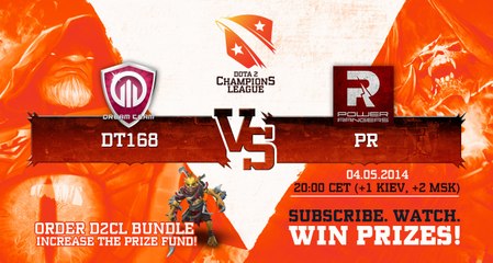 Power Rangers vs dt168  Game 1 - Dota 2 Champion´s League - Capitalist & Pimpmuckl